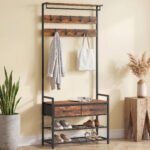 Prieškambario 5-in-1 kabykla su batų suoliuku – Paveikslėlis 8