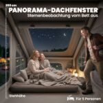 Pripučiama palapinė 5-8 asmenims, greitai pastatoma, ypač atspari vandeniui ir vėjui, su dūmtraukio anga