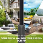 Skėčio stovas su 9 kg betono pagrindu – Paveikslėlis 4