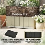 Ratano imitacijos pakelta augalų dėžė su atrama vijokliams – Paveikslėlis 7