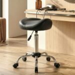 Reguliuojamo aukščio mobili taburetė su balno sėdyne – Paveikslėlis 8