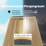 Rotango pastatomas saulės energijos šviestuvas su automatiniu įjungimu – Paveikslėlis 5