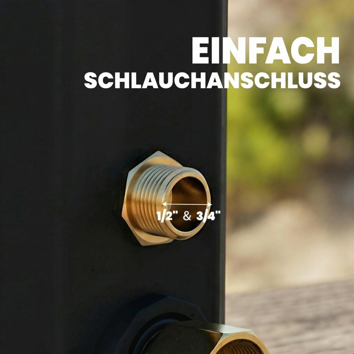 Saulės lauko dušas su apsauga nuo užšalimo, 35 l – Paveikslėlis 8