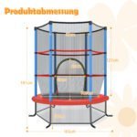 Šešiakampis batutas su apsauginiu tinklu (Jūros mėlyna) – Paveikslėlis 2