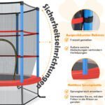 Šešiakampis batutas su apsauginiu tinklu (Jūros mėlyna) – Paveikslėlis 3