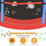 Šešiakampis batutas su apsauginiu tinklu (Jūros mėlyna) – Paveikslėlis 4