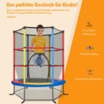 Šešiakampis batutas su apsauginiu tinklu ir patvariais elastiniais lynais (Įvairiaspalvis) – Paveikslėlis 5