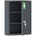 Sieninė medicininė spintelė su užraktu