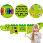 Sieninis lavinamasis panelis Krokodilas 5 viename