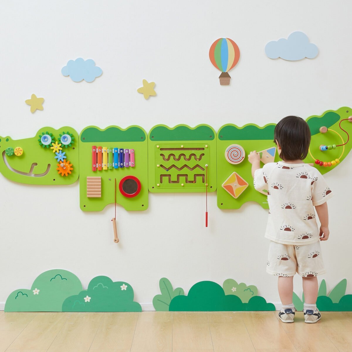 Sieninis lavinamasis panelis Krokodilas 5 viename – Paveikslėlis 6