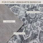 Skalbiamas flanelinis kilimas su neslystančiu pagrindu ir vintažiniu raštu 230 x 160 cm – Paveikslėlis 4