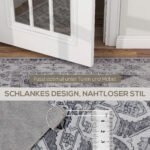 Skalbiamas flanelinis kilimas su neslystančiu pagrindu ir vintažiniu raštu 230 x 160 cm – Paveikslėlis 7