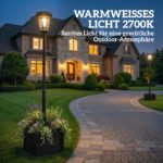 Sodo pastatomas saulės šviestuvas su gėlių vazonu ir 2 ryškumo lygiais – Paveikslėlis 5