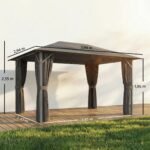 Sodo paviljonas 4x3 m su apsauginėmis tinklinėmis sienelėmis
