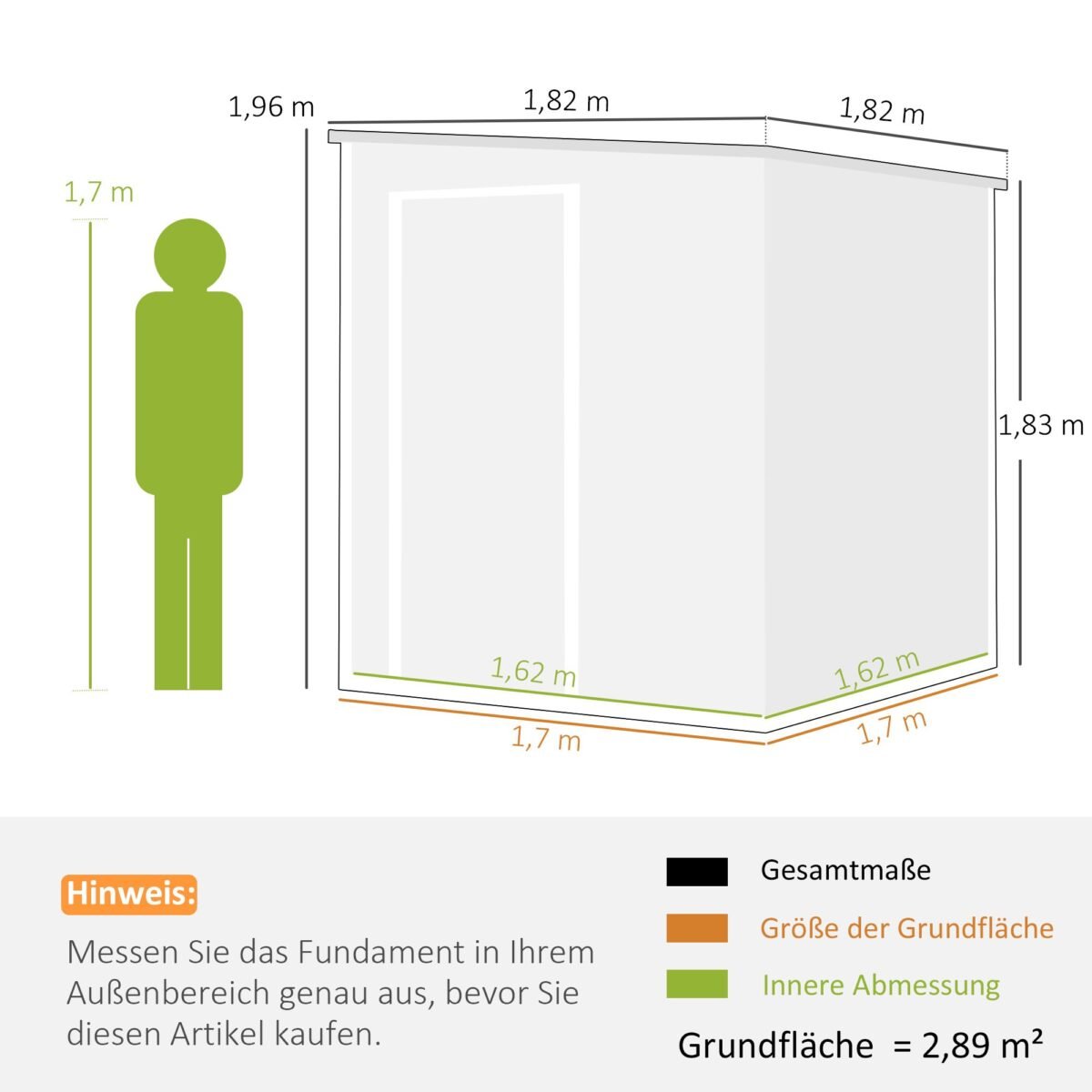 Sodo sandėliukas 2,89 m² su 3 langais ir ventiliacija – Paveikslėlis 3