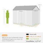 Sodo sandėliukas medžio rašto su dvigubomis durimis 2,77 m² – Paveikslėlis 3