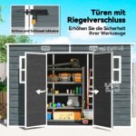 Įrankių namelis 3,2 m², su vienašlaičiu stogu ir rakinamomis durimis – Paveikslėlis 6