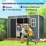Įrankių namelis 3,2 m², su vienašlaičiu stogu ir rakinamomis durimis – Paveikslėlis 8