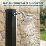 Sodo saulės dušas su 60 l talpa ir reguliuojama temperatūra – Paveikslėlis 5