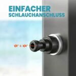 Sodo saulės dušas su 60 l talpa ir reguliuojama temperatūra – Paveikslėlis 8