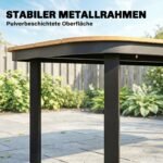 Sodo stalas 6 vietų su WPC stalviršiu ir metaliniu rėmu – Paveikslėlis 6