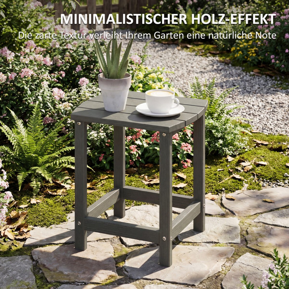 Šoninis lauko staliukas iš HDPE atsparus orams – Paveikslėlis 6