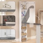 Spinta su sulankstoma lyginimo lenta, veidrodžiu ir lentynomis – Paveikslėlis 9