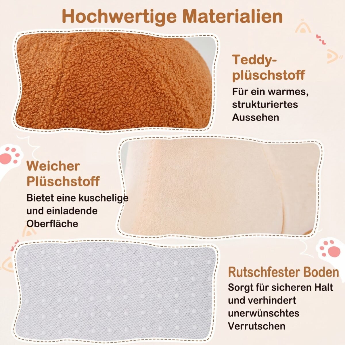 Sraigės formos kačių guolis 2 viename su minkšta pagalvėle (Ruda) – Paveikslėlis 5