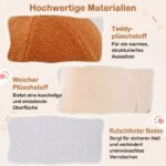 Sraigės formos kačių guolis 2 viename su minkšta pagalvėle (Ruda) – Paveikslėlis 5