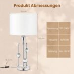 Stalinė lempa su E27 cokoliu ir dekoratyviniais rutuliais (Sidabrinė) – Paveikslėlis 5