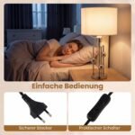 Stalinė lempa su E27 cokoliu ir dekoratyviniais rutuliais (Sidabrinė) – Paveikslėlis 4