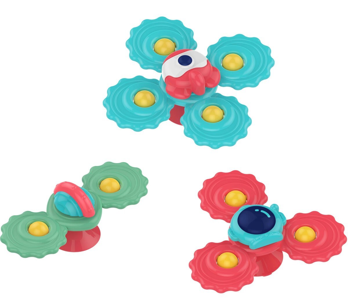 Sukiojami žaislai su siurbtukais, 3 vnt. – Paveikslėlis 8