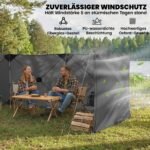 Sulankstoma kempingo vėjo ir privatumo užtvara 480 x 120 cm – Paveikslėlis 5