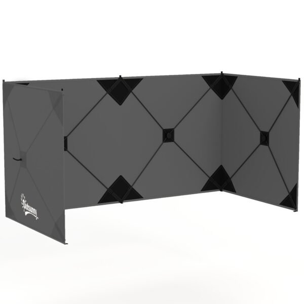 Sulankstoma kempingo vėjo ir privatumo užtvara 480 x 120 cm