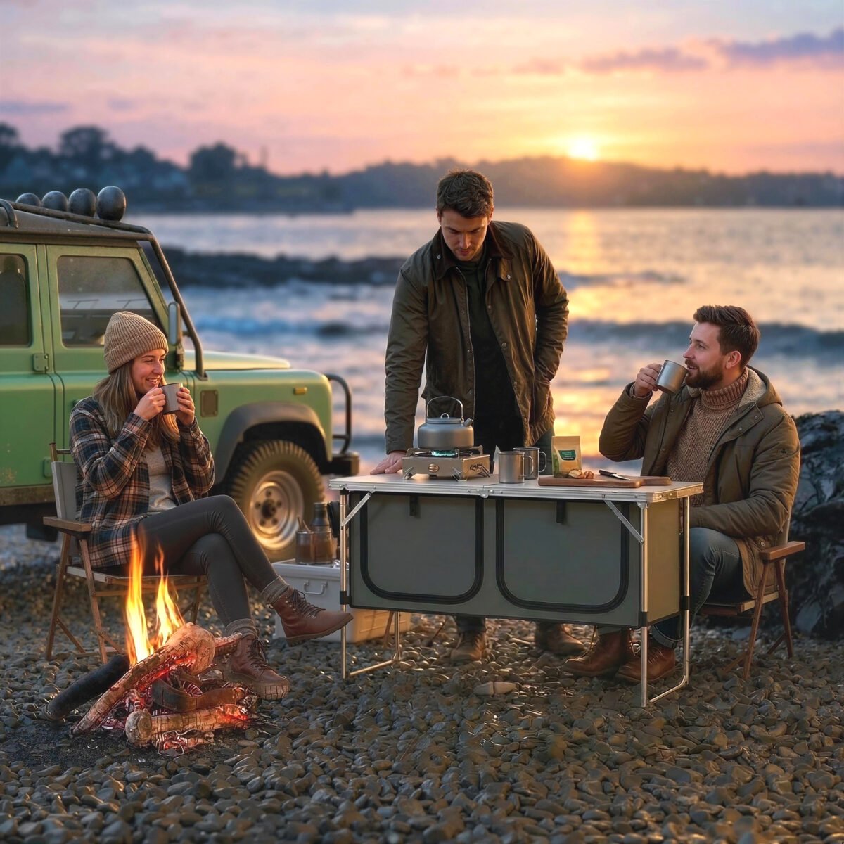 Sulankstoma kempingo virtuvėlė su aliuminio rėmu – Paveikslėlis 9