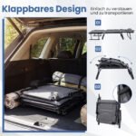 Sulankstomas 3 viename kempingo gultas su reguliuojama atlošo padėtimi (Pilka) – Paveikslėlis 5