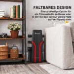 Sulankstomas treniruočių suoliukas su reguliuojamu atlošu ir sėdyne