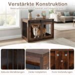 Šunų narvas-staliukas su stumdomomis durimis (Rūdiškai ruda) – Paveikslėlis 5