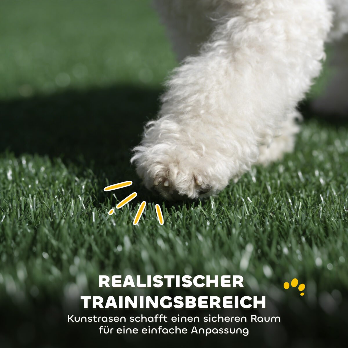 Šunų tualetas su dirbtine veja ir aukštomis sienelėmis – Paveikslėlis 5