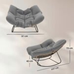 Supamasis fotelis su pagalve, atsparus oro sąlygoms – Paveikslėlis 3