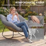 Supamasis fotelis su pagalve, atsparus oro sąlygoms – Paveikslėlis 5