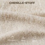 Trivietė sofa su gilia sėdyne ir dirbtinio aksomo apmušalais – Paveikslėlis 5