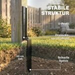 Tvoros stulpų taisymo atramų rinkinys, 2 vnt., su grąžtu ir tvirtinimo varžtais – Paveikslėlis 5