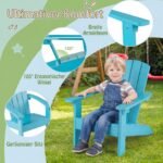 Vaikiška Adirondack kėdė iš HIPS plastiko su ergonomišku atlošu (Turkio)