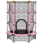 Vaikiškas batutas su apsauginiu tinklu