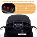 Vaikų elektromobilis su 12V varikliu ir amortizatoriais (Juoda) – Paveikslėlis 5