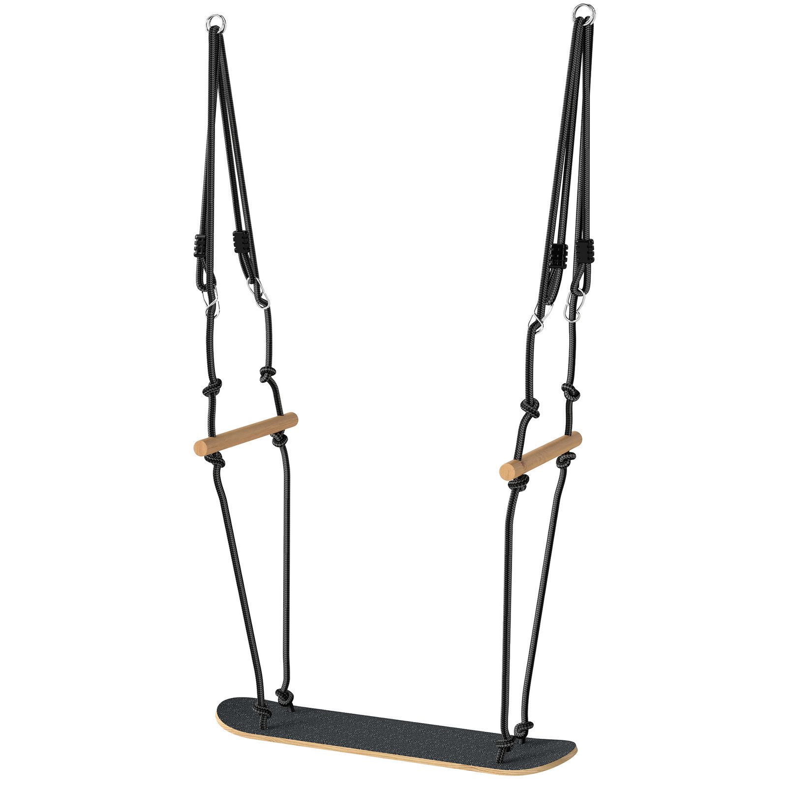 Vaikų reguliuojamo aukščio riedlentės sūpynės