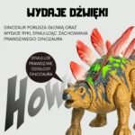 Valdomas robotas stegozauras su šviesomis ir garsais