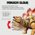 Valdomas robotas stegozauras su šviesomis ir garsais