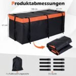 Vandeniui atsparus automobilio kablio bagažo krepšys (Oranžinė)